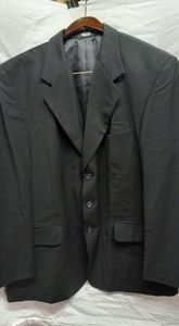 MARCO Biella Men's Dress Sports Jacket Blazer Coat Black 100% Wool Size 44 Small
